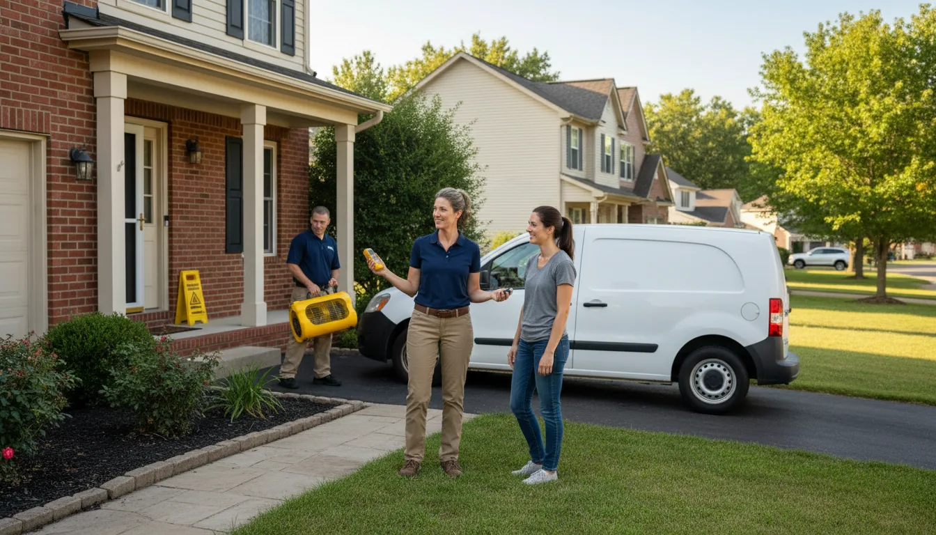 Residential water damage restoration in Kingston, ID